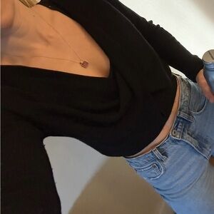 Splendid Black Loopknit Sweater